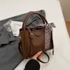 Bolso de Mano de Moda Transfronterizo para Mujer, Nuevo Estilo Verano 2026, Bolso de Hombro, Bolso Cubo con Pañuelo de Seda, Bolso Cruzado