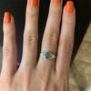 Anillo Ming Cheng Bohemio Vintage Piedra de Luna Zircón Flor Hojas Joyería Moda Regalo para Damas Joyería