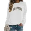 Talla Europea Exportación Amazon Los Ángeles Estampado Cuello Redondo Sudaderas para Mujer Talla Europea Talla Grande Otoño e Invierno