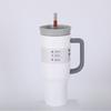 Nueva Taza Termo de Aspecto Elegante para Hombres y Mujeres, Acero Inoxidable 304 para Exteriores con Popote y Asa, Taza para Coche de 40 oz que Mantiene el Frío