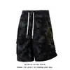 Shorts Cargo Camuflaje Tie-Dye Estilo Americano con Bolsillo Grande para Hombre, Ropa de Verano, Shorts Deportivos de Cinco Puntos, Tallas Grandes, Shorts de Playa, Modernos