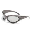 Nuevas Gafas de Sol Y2K de Montura Grande Estilo Futuro a la Moda Europeas y Americanas Ins Deportes Ciclismo Forma Cóncava Gafas de Sol Sexy Punk