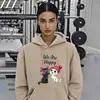 Moletom com Estampa de Gato Desenho Animado Feminino Exportação Transfronteiriça Moletom Solto Temu Wish Amazon One