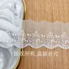 Ribete de Encaje en Stock Bordado por Computadora de Seda de Leche Accesorios Decorativos para Mujer Ribete para Falda Encaje de Malla Soluble en Agua Venta Directa