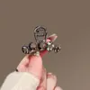 Nuevo Pinza de Tiburón de Cristal de Obsidiana para Mujer, Accesorio para el Cabello con Pinza Superior Trenzada, Pinza Pequeña de Garra de Alta Gama para el Cabello para Mujer