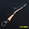 Seiko e Peace Eating Chicken Jogo de Elite Surrounding Modelo de Arma de Fogo 98K Chaveiro Pingente de Metal Presente 12cm