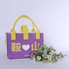 Bolsa de fieltro tipo tote, bolso de mano, bolsa de compras para eventos del Festival de Medio Otoño, bolsa de fieltro, bolsa de regalo bancaria