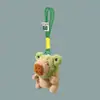 Lindo Llavero de Peluche de Capibara Colgante de Capibara Pequeño Colgante para Mochila de Estudiante Pequeño Regalo Venta al por Mayor Boutique