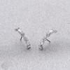 Pendientes Swarovski Originales con Lazo Corazón Palpitante Cisne Forma de Corazón Cristal Elemento Swarovski Pendientes Dinámicos
