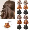 Set Lindo Transfronterizo de 12 Piezas de Pinzas Pequeñas de Colores, Pinzas Mágicas para Cola de Caballo Alta, Pinzas de Flor para la Parte Trasera de la Cabeza de Mujer, Pinzas para el Cabello