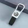 Chaveiro de couro de carro de alta qualidade para homens com logotipo de carro metal chaveiro bolsa de chave de carro pingente atacado de fábrica