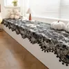 2025 Nueva Alfombra Chenille Estilo Francés para Ventana de Bahía, Adecuada para Todas las Estaciones, Lavable a Máquina, Funda Antideslizante para Repisa de Ventana y Balcón, Cojín de Asiento