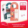 Cartão de pendurar na porta personalizado, propaganda de hotel, maçaneta de porta de carro, placa "Não perturbe", impressão de cartão com formato especial
