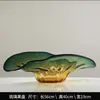 Plato Grande de Fruta de Vid de Lujo Ligero Decoración para Mesa de Café de Sala de Estar del Hogar Sala de Muestras Sala de Muestras de Gama Alta Plato Decorativo de Gama Alta