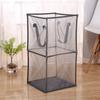 Cesta de Lavandería Plegable Mágica Moderna Simple de Malla Plástica para Balcón Dormitorio Cesta de Almacenamiento Venta al por Mayor en Stock