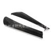 Coche universal esquina trasera modificación de coche negro brillante fibra de carbono brillante pala trasera protector parachoques trasero labio trasero 6063#