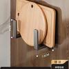 Estante de almacenamiento de cocina Gun Ash, estante para condimentos sin perforaciones, soporte para cuchillos de pared, suministros para el hogar, estante multifuncional para guardar palillos