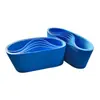 Cinta transportadora industrial, cinta de transmisión de PVC azul ligera, antideslizante y resistente al desgaste, disponible en stock para uso en fábrica, se puede hacer en forma circular