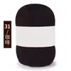 Algodón Leche de 4 hebras Amigable con la Piel Algodón Peinado Tejido a Mano DIY Hilo para Bebé Chaleco Sombrero Bufanda Ropa de Abrigo Lana de Grosor Medio Bola de Lana