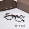 Montura Redonda Retro Montura de Gafas TOM TF6123 Montura de Gafas Ópticas de Placa Gafas Antiluz Azul en Vivo Entrega Transfronteriza