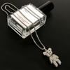 Colar de urso de diamante completo bonito estilo coreano nicho de luxo leve feminino 2021 novo outono e inverno longo acessórios de vestuário camisola cadeia