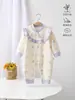 Ropa para Bebés y Niños Anyang, Mameluco de Algodón Puro, Cuello de Encaje Floral Pequeño, Ropa para Exteriores, Ropa de Princesa para Bebés Niños y Niñas