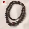 Pulsera de Escamas de Dragón de Piedra de Sangre Natural de Xinjiang para Hombres y Mujeres, Pulsera de Meteorito Rojo, Pulsera de Bambú de la Riqueza, Pulsera de Nudo de Bambú