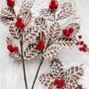 Flores de magnolia artificiales de Navidad nuevas y populares, directamente de la fábrica de origen, para comercio electrónico transfronterizo y decoraciones navideñas