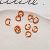 Chaveiro Anel de Chaveiro Cor Macaron Livro Vermelho Pequeno Fivela de Pendurar Anel Aberto 8mm Material para Acessórios de Joias DIY Venda por Atacado