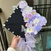 Sombrero DIY para Estudiantes Universitarios Foto de Graduación Regalo Pasador de Flor Flor Terminada Fotos de Mejor Amigo Soltero Nuevo Regalo para Novia Negro