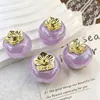 Agujero para colgar color gelatina fruta simulada 3D recubierto UV caqui cadena para teléfono DIY cadena para llavero accesorio de cadena para colgar