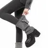 Calentadores de Piernas de Punto Gris con Cuello Vuelta para Mujer, Otoño e Invierno, Calcetines Holgados Abotonados, Estilo Japonés, Versátiles