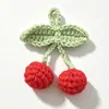 Flor de borla al por mayor colgante flor de lana tejida a crochet cinco flores pequeñas accesorios de ropa encaje tejido a mano