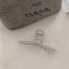 Moda Metal Pinza para el Cabello Grande Francesa Retro Aleación Baño Parte Trasera de la Cabeza Elegante Elegante Lujo Ligero Pinza de Tiburón