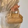 Bolso Bowling de Mano Coreano con Textura de Guijarros para Mujer 2025 Nuevo Moderno Moda de Primavera Bolso Cuadrado Pequeño Bolso Cruzado Versátil