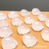 Lichi Hielo Blanco Ágata Congelado Pata de Gato Colgante Pequeño DIY Venta al por Mayor Colgante Pata de Gato Puro Hecho a Mano Ágata Natural