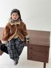 Ropa de Invierno 2025 Estilo Coreano Nuevo Ropa Infantil Niñas Suede Compuesto Lana de Cordero Abrigo de Invierno Una Pieza de Piel de Bebé