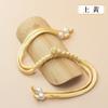 Botón de placa de cheongsam Hengmeihe, botón de una palabra con borla trenzada estilo chinoiserie, botón decorativo tejido a mano de la dinastía Han para traje Tang