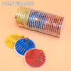 Caixa de agulhas de disco caixa de agulhas de pano artesanal para uso doméstico conjunto de caixa de agulhas de bordado agulha de costura caixa de agulhas de aço de vários tipos DIY
