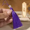 Borla Pequeña de 8 cm Flecos Material Hecho a Mano para DIY Estilo Antiguo Bolsita de Aromas Abanico Pasador Marcapáginas Colgante para Ropa Decoración de Borla