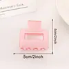 Pinza de Garra Cuadrada Hueca Careyza Clásica Simple Pinza de Tiburón Accesorio para el Cabello Adorno Versátil para el Cabello para Mujeres