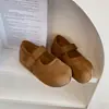 Bailarinas retro de punta dividida que aumentan la altura para mujer, nuevos zapatos de noche de otoño 2026, cómodos para los pies, zapatos Mary Jane Birkenstock