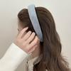 Diadema Súper Suave Maillard de Ala Ancha Otoño e Invierno Nuevo Estilo Coreano que Muestra la Cara Diadema de Cabello de Presión Ligera Accesorios para el Cabello de Adulto para Salir Combinan con Todo
