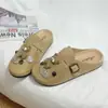 Pantuflas Retro Baotou para Mujer 205 Primavera y Otoño Ropa de Exterior Nuevos Zapatos de Mezclilla Birkenstock Zapatos Muller para Mujer Zapatos Perezosos