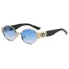 Gafas de sol de moda europeas y americanas de nuevo estilo 2025 con montura ovalada para mujer Gafas de sol para mujer Tendencia Protección UV sunglass Tendencia