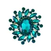Broche de Flor de Pedrería de Cristal Más Vendido Transfronterizo Europeo y Americano, Accesorios de Vestir Lujosos y Elegantes, Ramillete de Gama Alta