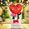 Expositores Infláveis Decorativos para Shoppings para Pontos de Foto, Decorações Infláveis de Rosas, Modelos Criativos de Desenho Animado em Formato de Coração que Chamam a Atenção