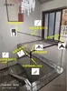 # Pasamanos de Escalera de Vidrio Ll Aleación de Aluminio Acero Inoxidable Ranura Tira Decorativa Barandilla de Balcón Moderna Accesible Lujo Metabo