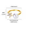 Anillo Cruzado con Mariposa Incrustada de Diamantes Transfronterizo Anillo de Apertura Multijunta Estilo Fresco de Lujo Joyería de Gama Alta para Mujeres