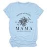 Playera casual europea y americana homeschool pr 22 6 mamá transfronteriza verano cuello redondo manga corta top para mujer